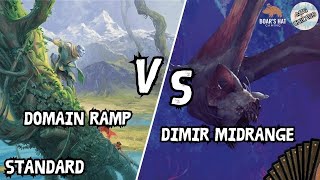 Domain Ramp VS Dimir Midrange MTG Standard [upl. by Roose]