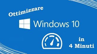 Velocizzare e Ottimizzare WINDOWS 10 In 4 MINUTI e Senza Programmi [upl. by Truscott]