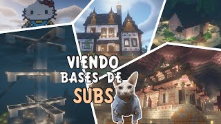 Revise todas las BASES de mis SUBS en mi Server de Miencraft 👻 [upl. by Solahcin]