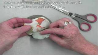 How to make an easy fabric brooch [upl. by Gnen]