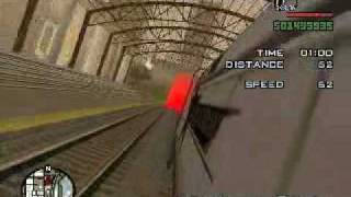 GTA San Andreas Train Glitch [upl. by Elauqsap]