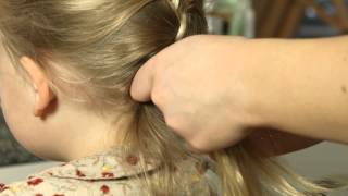 One Minute Childrens Hair Tutorial  The French Plait Braid [upl. by Elysee]