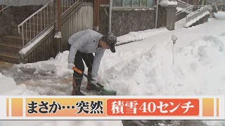 冬将軍は突然に…大山は初冠雪どころか積雪40センチ！ドカ雪に住民困惑 [upl. by Adnohsad513]