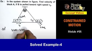 Class 11 Physics  Constrained Motion  5 Example4 on Constrained Motion  For JEE amp NEET [upl. by Jala]