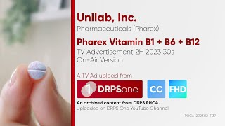 Pharex Vitamin B1  B6  B12 TV Ad 2H 2023 30s Philippines OnAir Version CCHD [upl. by Intisar473]