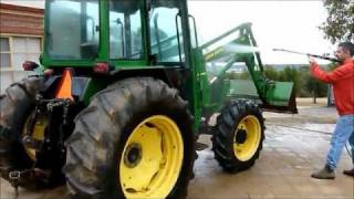 John Deere Tractor Pressure Washing with a Jetwave [upl. by Kenward]