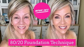 8020 Foundation Flawless Skin Technique Great for Mature Skin [upl. by Ayrotal]