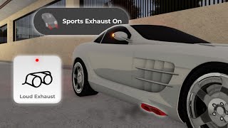 Loud Exhaust Mode Button in Greenville Sports Exhaust Mode  Greenville Roblox Concept [upl. by Gnes186]