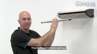 How to Install Hills Retractable Wall Mount Clothesline [upl. by Cirilo]