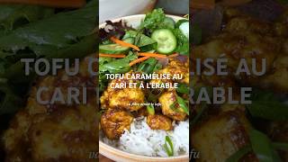 TOFU CARAMÉLISÉ AU CARI ET À L’ÉRABLE recette food vegan [upl. by Busey701]