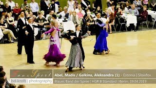 Abel Madis  Galkina Aleksandra  EST  Blaues Band der Spree WDSF WORLD Open Standard  Slowfox [upl. by Wahkuna]