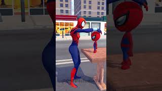 Spiderman Song Funny Animation with Batman and Hulk shorts comedy animation funnyvideos [upl. by Asereht950]