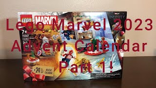 Lego Marvel 2023 Avengers Advent Calendar Part 1 Days 16 A Solid Start [upl. by Akiv]