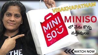 quotVisakhapatnamquot New Miniso Store Opened In Vizag  Miniso Haul In Telugu Bhargavi Pinnamraju [upl. by Idnahc]