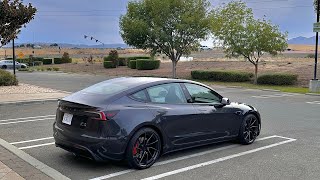 2024 Tesla model 3 Performance stealth grey w white interior [upl. by Lorelie]