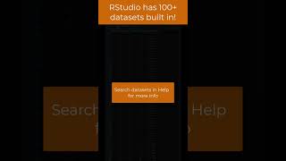 RStudio has 100 BUILTIN datasets  How to find them [upl. by Nosna237]