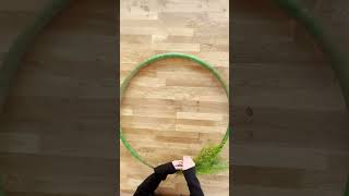 Make a Giant Wreath Out of a Hula Hoop 🤯 [upl. by Kremer]