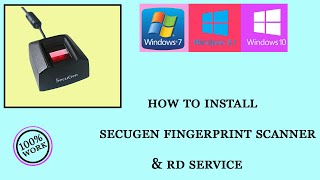 how to install secugen fingerprint amp rd service [upl. by Akinahc]