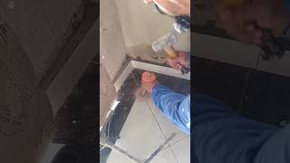 Installing a sewer drain in a correct and elegant way 🥰 [upl. by Nosac]