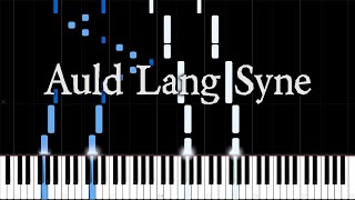 Auld Lang Syne Piano Tutorial Synthesia [upl. by Nimajneb]