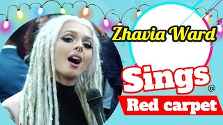 Zhavia Ward sings at the quotALADDINquot premiere [upl. by Hailed]