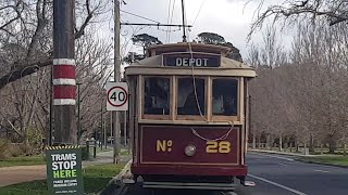 SEC Ballarat No 28  1916 tram [upl. by Dorweiler]