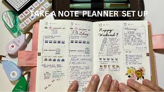 How I Use My Take A Note Planner Planner Flip Through amp Set Up Ideas [upl. by Esened]