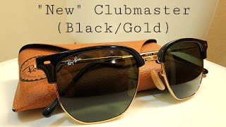 RayBan RB 4416 New Clubmaster Black on Gold Unboxing and Comparison [upl. by Ettezzil]