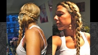 Tuto Coiffure 42  Double Tresse Originale Simple et Facile  Easy Braids Hairstyle [upl. by Eolcin]