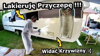 Nakładam Lakier na Ścianę  Jak Wygląda Przyczepa Kempingowa po Malowaniu Wyjeżdżamy do 980 [upl. by Brice402]