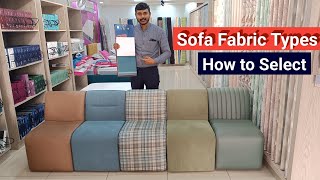 How to Select Sofa Fabric Latest Sofa Fabric [upl. by Wallraff]