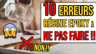 10 ERREURS à Éviter avec la RÉSINE EPOXY pour Réussir ton Projet du Premier Coup 😜 [upl. by Euqirdor]