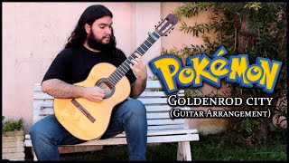 Pokémon  Goldenrod City Guitar Arrangement [upl. by Ahseenal822]