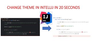 How to change theme in Intellij IDEA [upl. by Enerahs836]