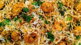 Prawns Biryani I कोळंबी भात l Kolambi Biryani I Shraddhas Food World [upl. by Enrique]