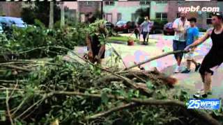 Broward Co Tornado Damages Homes Takes Down Trees [upl. by Dougherty329]