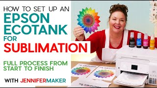 Best Sublimation Printer for Beginners Set Up an Epson EcoTank for Sublimation  Full Process [upl. by Malinde]