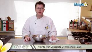 How to Melt Chocolate Using a Water Bath [upl. by Ocirred305]