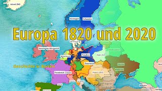 Europa 1820 und 2020 – Geschichte in Karten [upl. by Anilatak391]