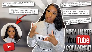 WHY WE DONT COLLAB ANYMORE  YOUTUBE DRAMA  CLOUT CHASERS  MY EXPERIENCE  Jordanah Meshe [upl. by Allicirp]