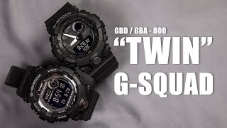 THE quotTWIN GSQUADquot  GSHOCK GBD8001B VS GBA8001A [upl. by Howlan16]