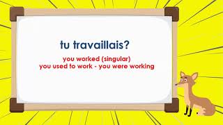 Le Verbe Travailler Imparfait  To Work Imperfect Tense  French Conjugation [upl. by Anitnatsnoc461]