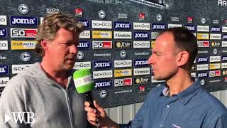 Arminia Bielefeld Trainer Jeff Saibene spricht über das Spiel gegen Holstein Kiel [upl. by Ihpen]