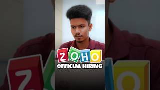 ZOHO Recruitment 2024  ZOHO Off Campus Drive  Latest Hiring Updates zoho shorts [upl. by Toma]