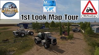 Welker Farms Inc 1st Look Map Tour Farming Simulator 17 PS4 New Mod Map [upl. by Matless]