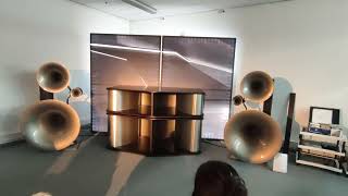 Avantgarde Acoustic new Trio G3 horn speakers  HIGHEND SHOW MUNICH 2022 [upl. by Nodnnarb]