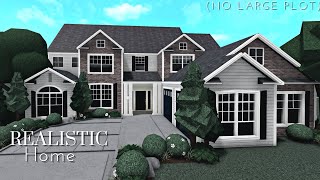 Bloxburg Realistic Home part1 House Build Roblox NO LARGE PLOT [upl. by Accber]