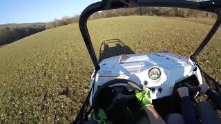 Rzr 570 top speed in a field [upl. by Yona566]