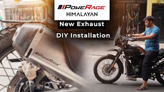 DIY Himalayan Exhaust Upgrade Installing PoweRage Exhaust  StepbyStep Guide [upl. by Tamis451]