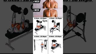 Chest workout at gym gymlover fitnessmotivation chestworkout shorts youtubeshorts workout [upl. by Nitsed]